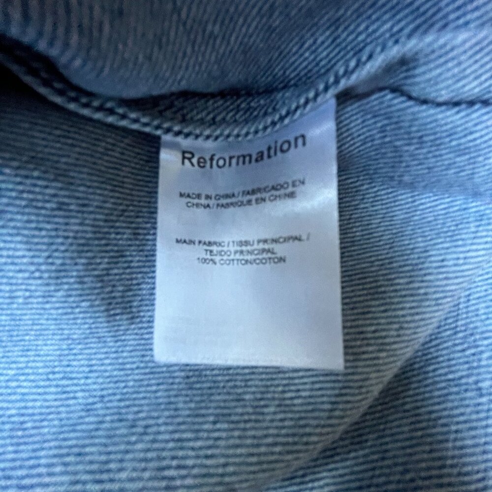 Reformation Blue Denim Button-Down Shirt - Picture 8 of 10
